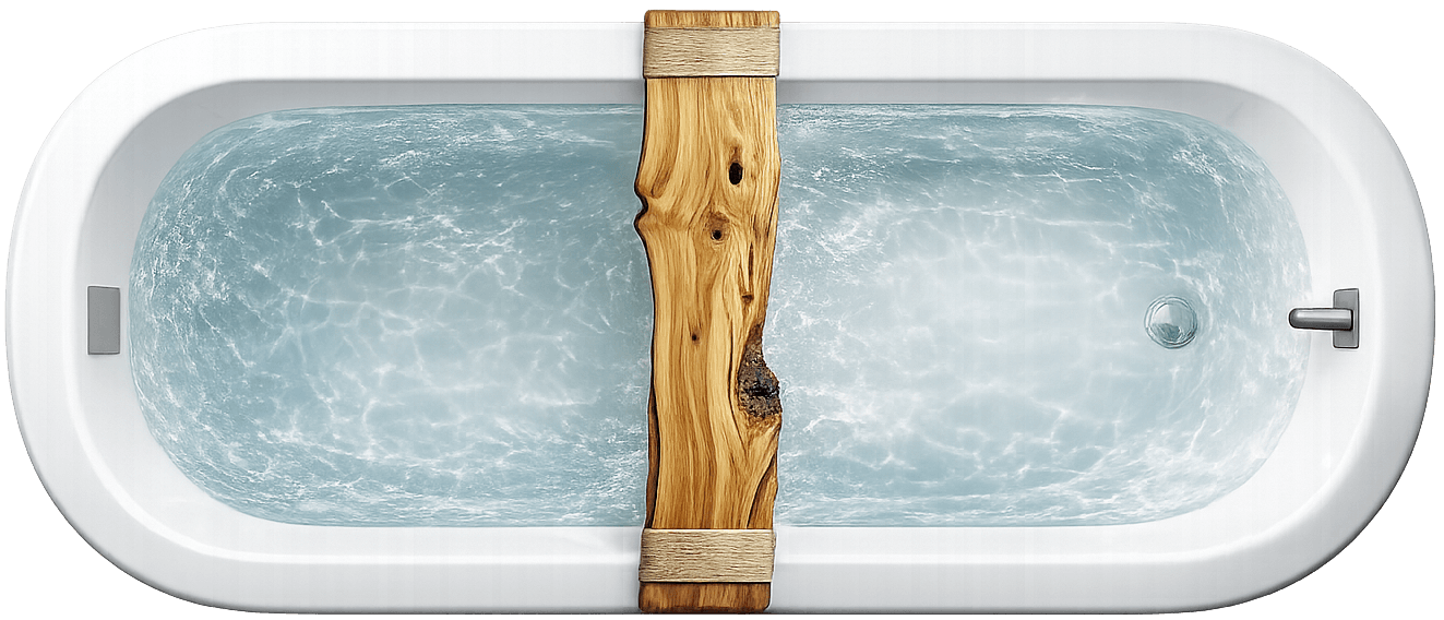 Bathtub width example